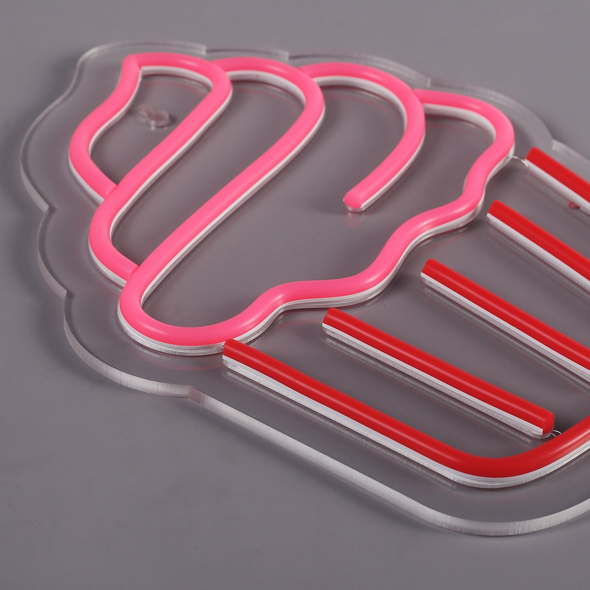 Cupcake Neon Wandlamp