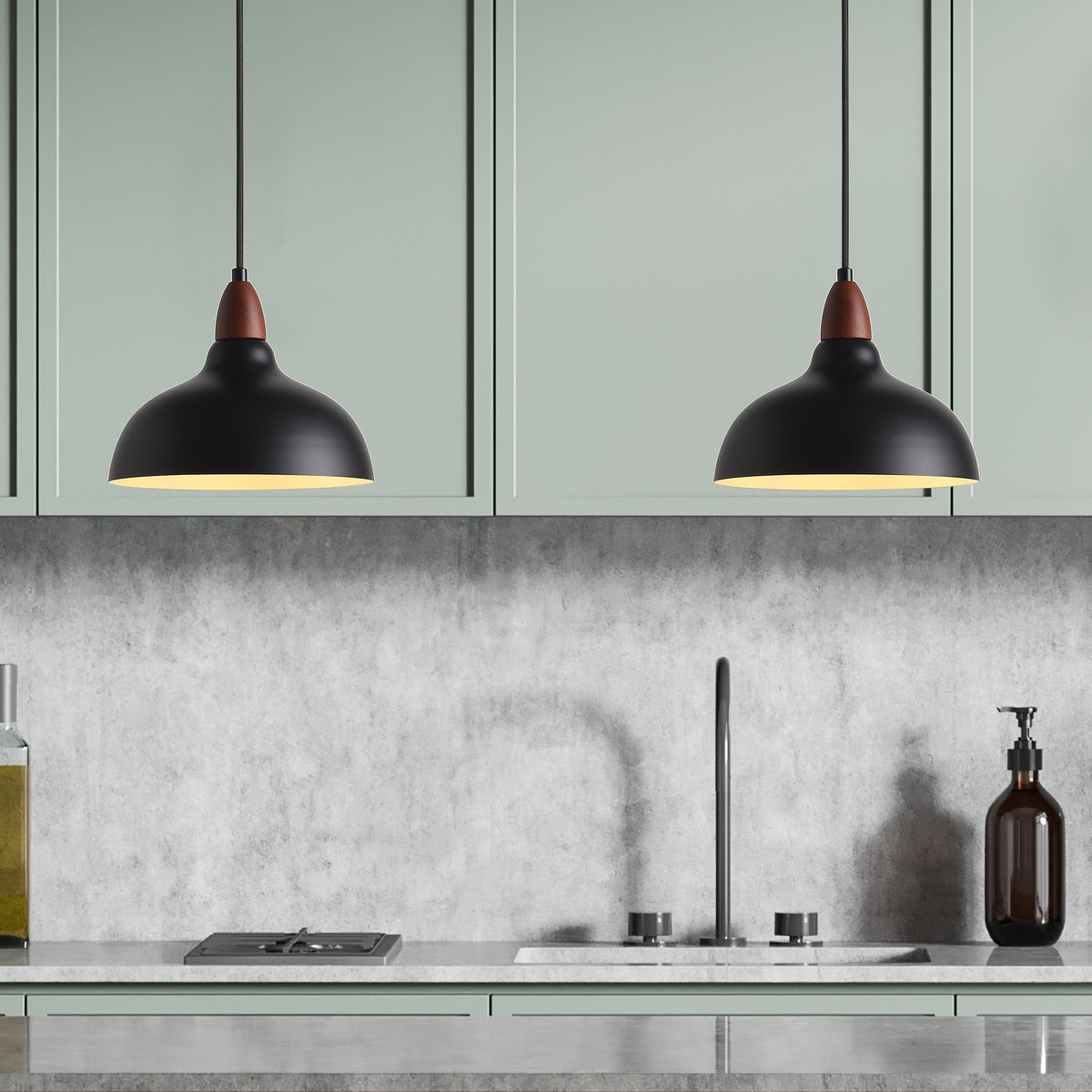 Oak Hanglamp Ø24 Zwart