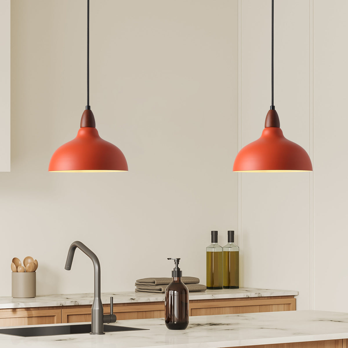 Oak Hanglamp Ø24 Oranje