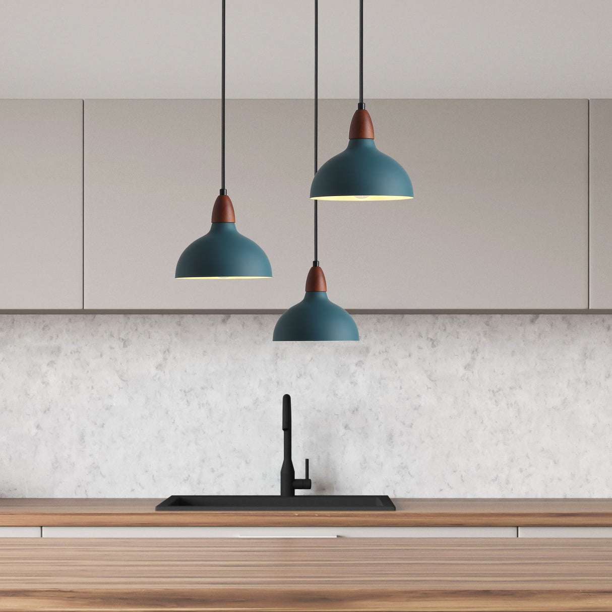 Oak Taklampa Ø19 Petroleum