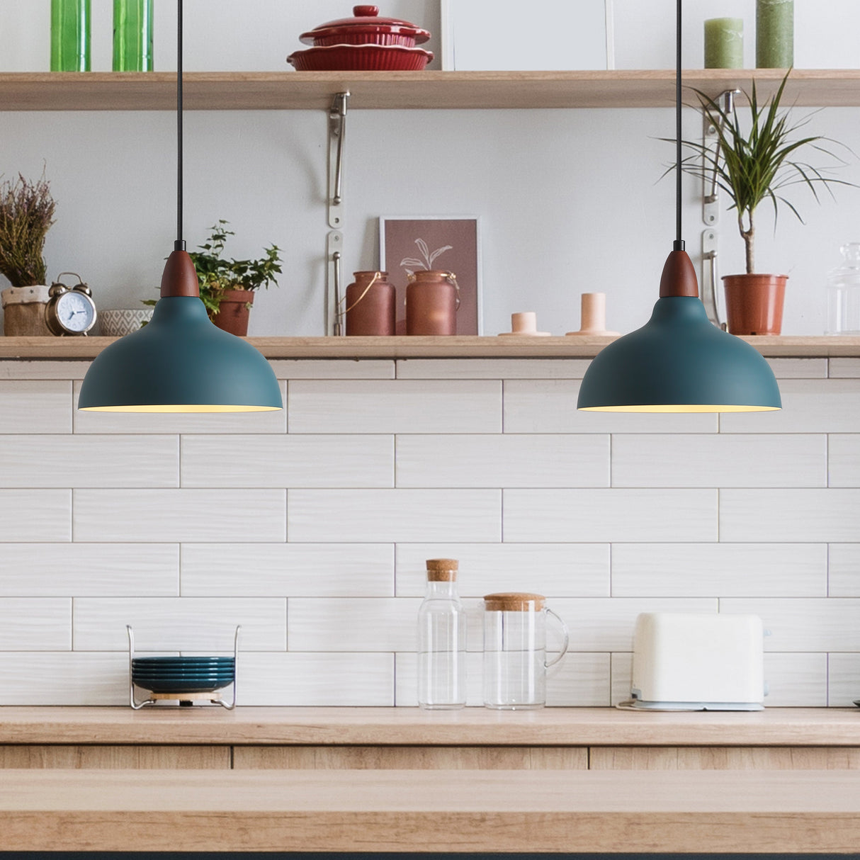 Oak Hanglamp Ø24 Petroleum