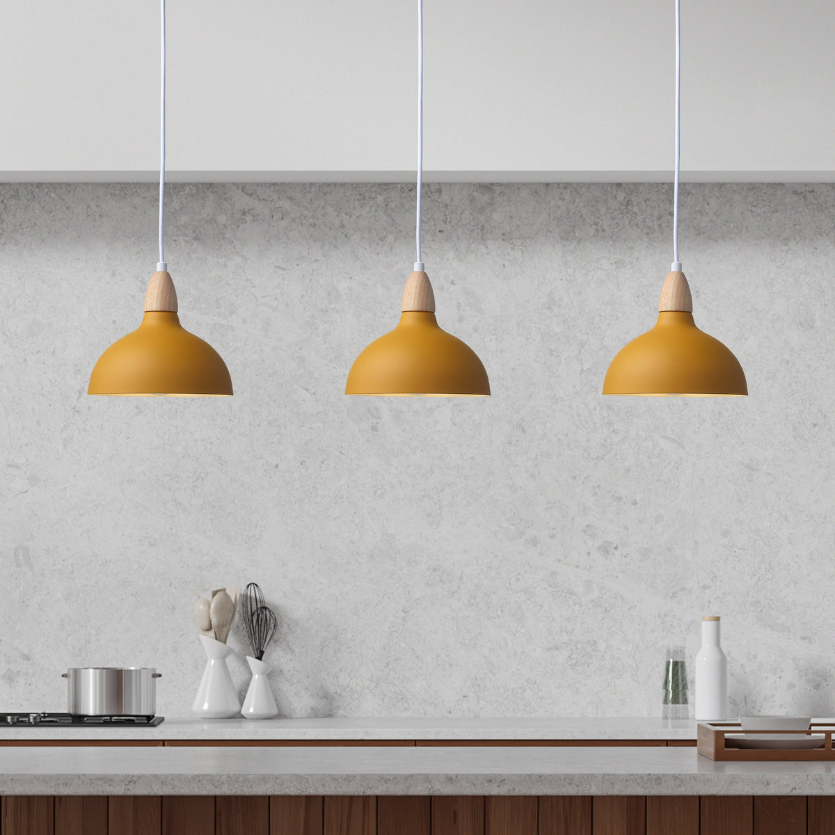 Oak Hanglamp Ø19 Mosterd