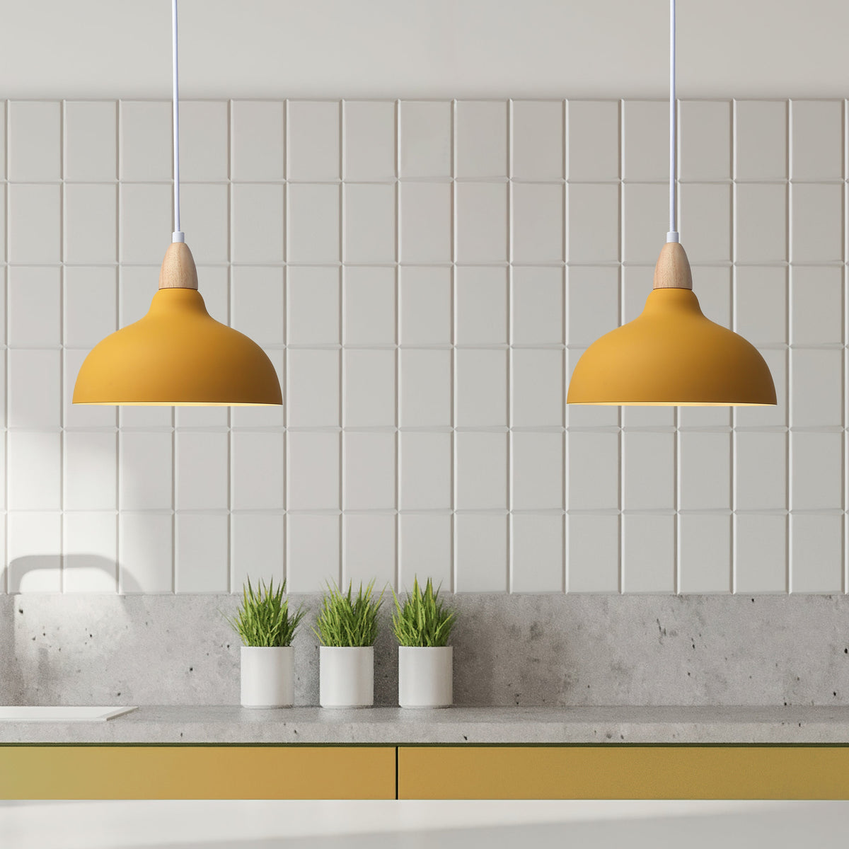 Oak Hanglamp Ø24 Mosterd