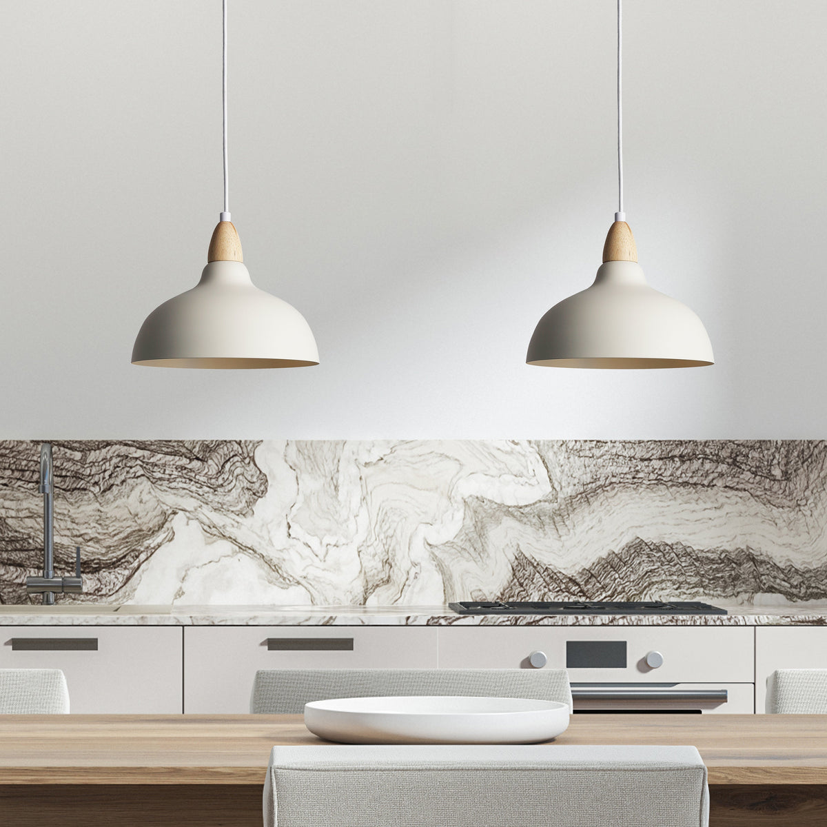 Oak Hanglamp Ø24 Nude