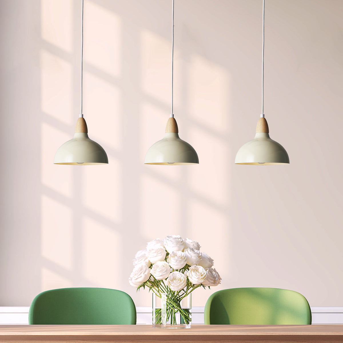 Oak Hanglamp Ø19 Glossy Vanille