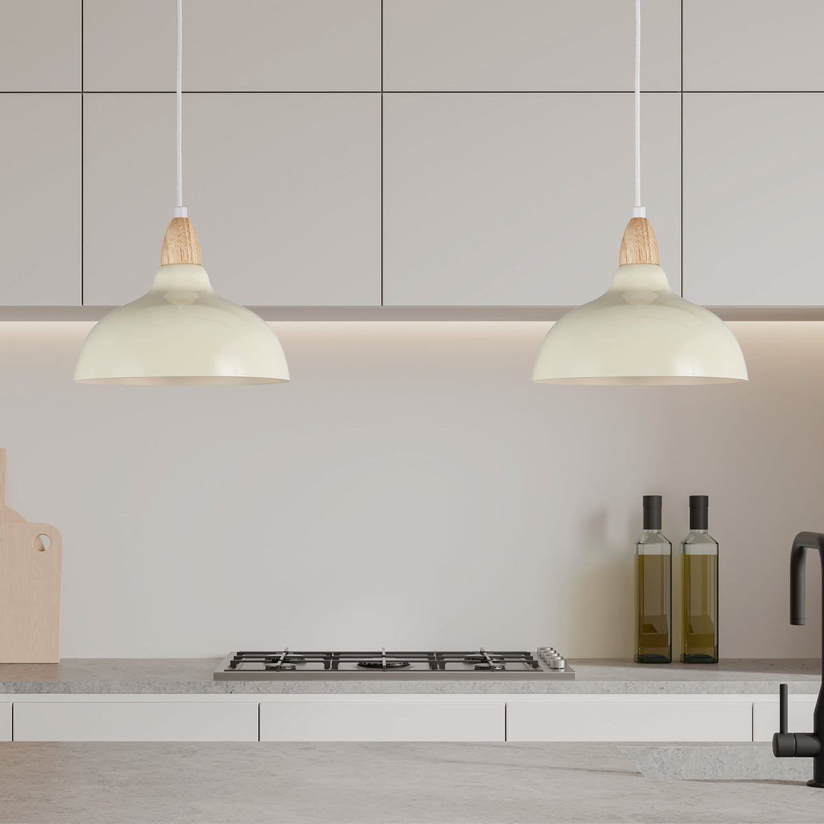 Oak Hanglamp Ø24 Glossy Vanille