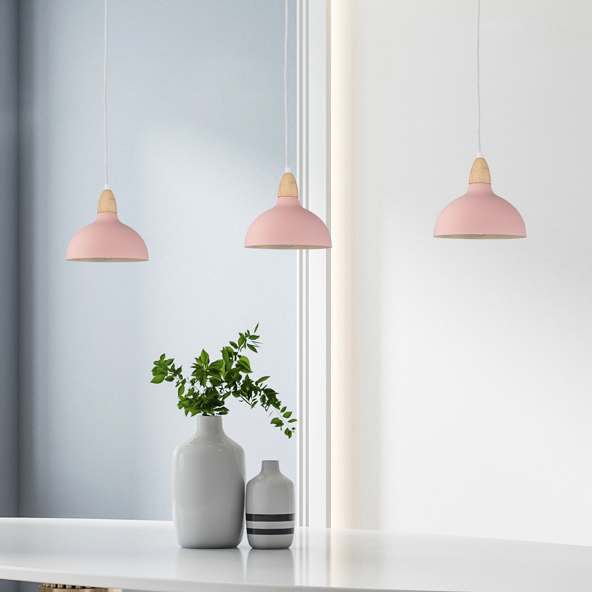Oak Hanglamp Ø19 Flamingo Pink