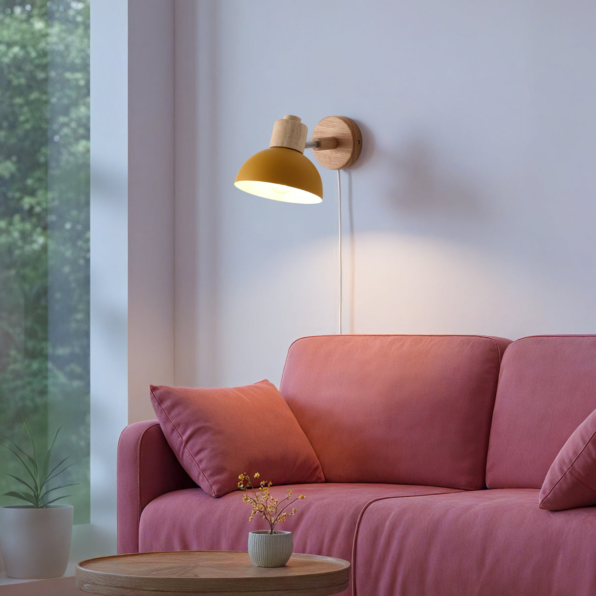 Boom Wandlamp Mosterd