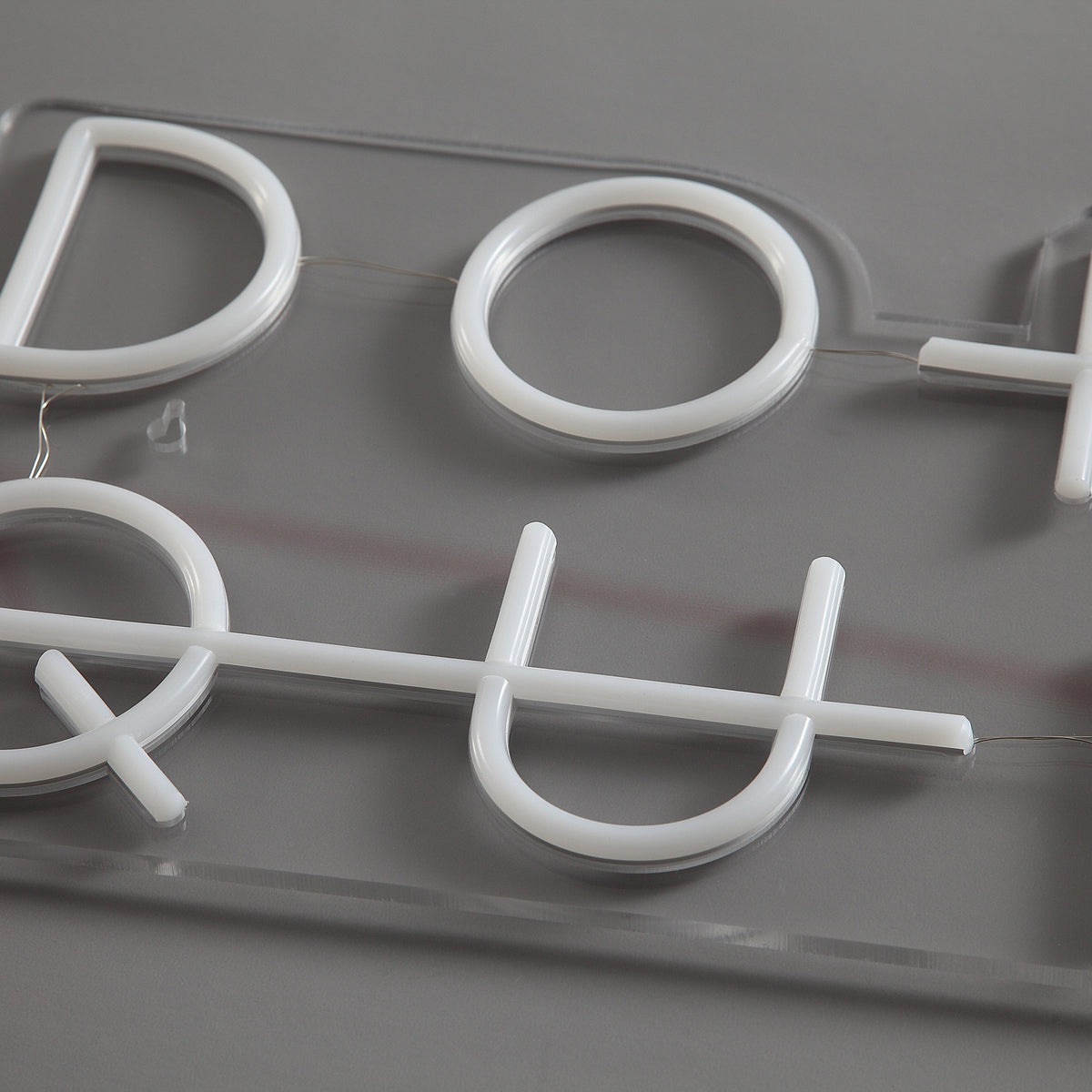 Don't Quit Neon Vägglampa Blå-Lampconcept.se