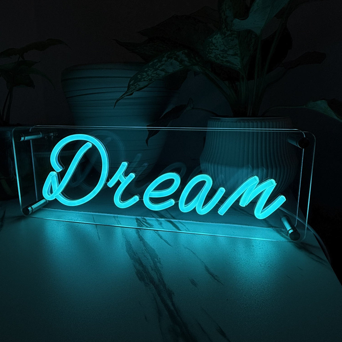 Dream LED Neon Box Tafellamp