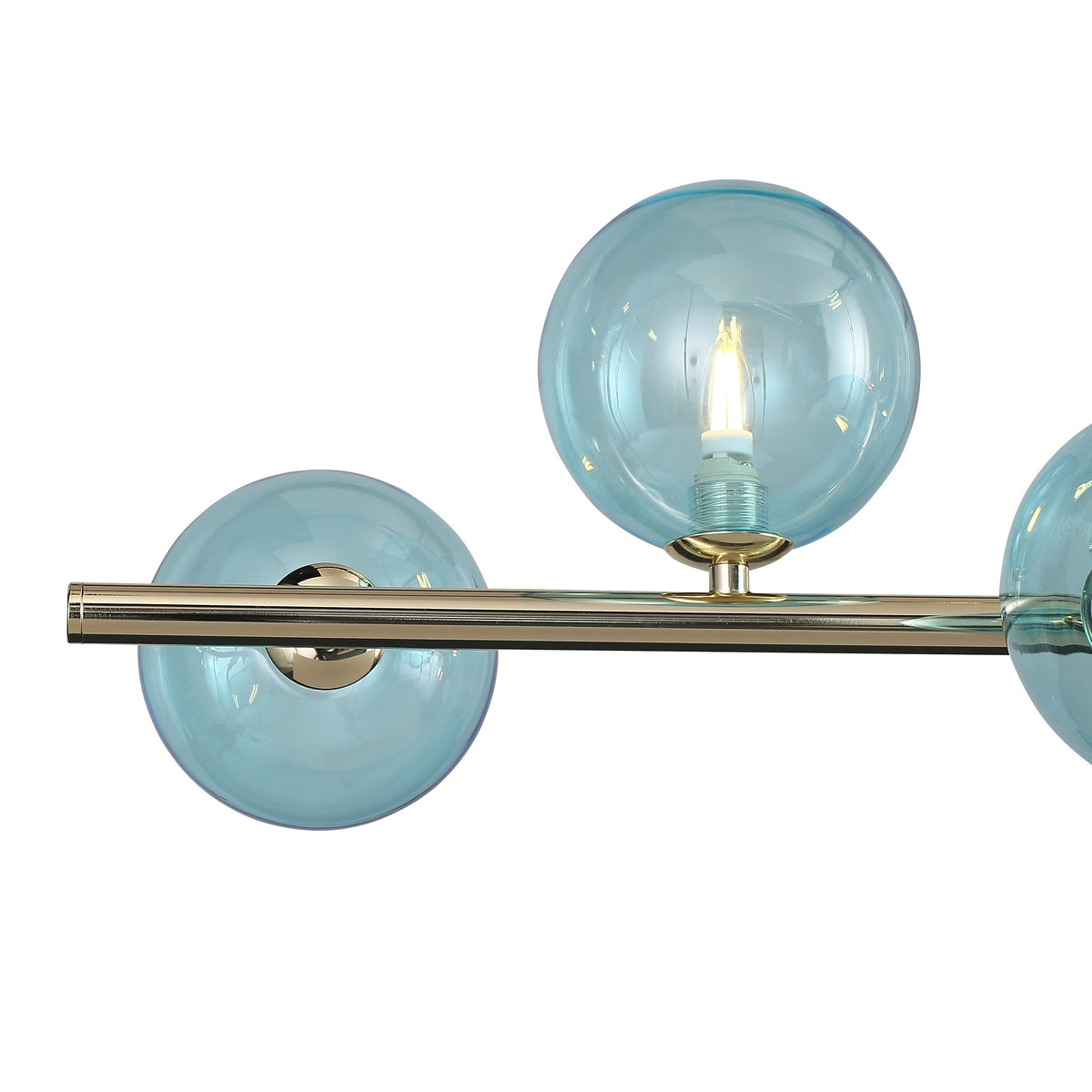 Bubbles Lange Hanglamp 90cm Blauw