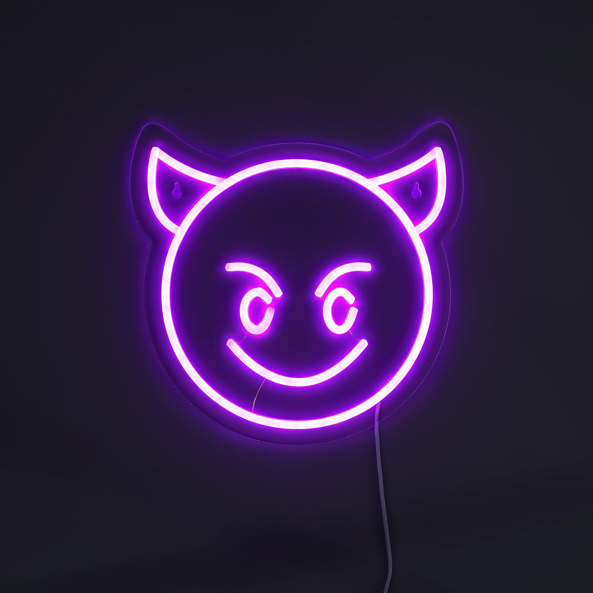 Emoji Devil Neon Vägglampa-Lampconcept.se