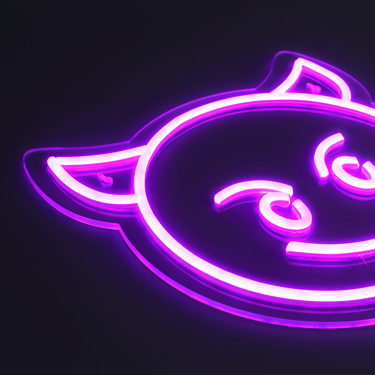 Emoji Devil Neon Vägglampa-Lampconcept.se