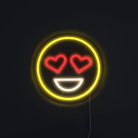 Emoji Love Neon Vägglampa-Lampconcept.se