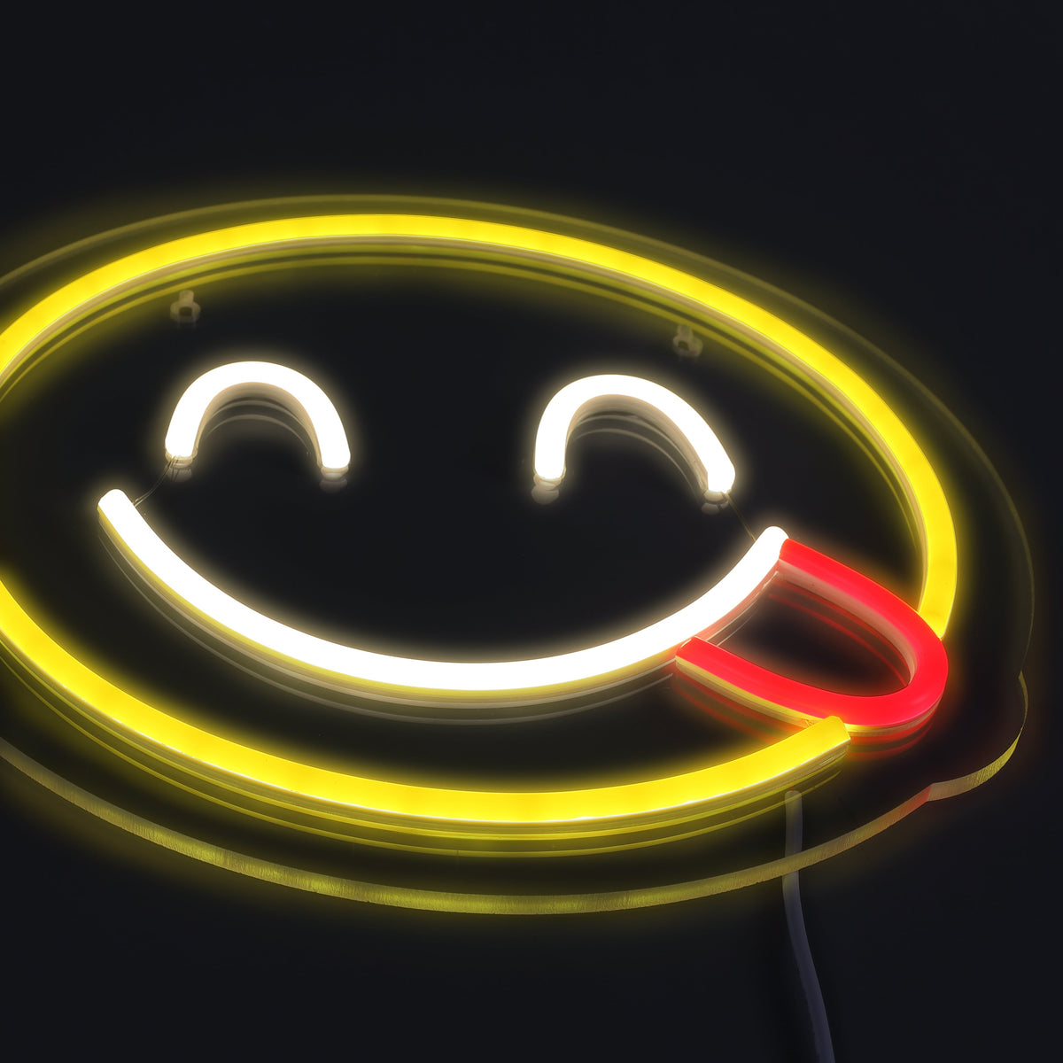 Emoji Yummy Neon Vägglampa-Lampconcept.se