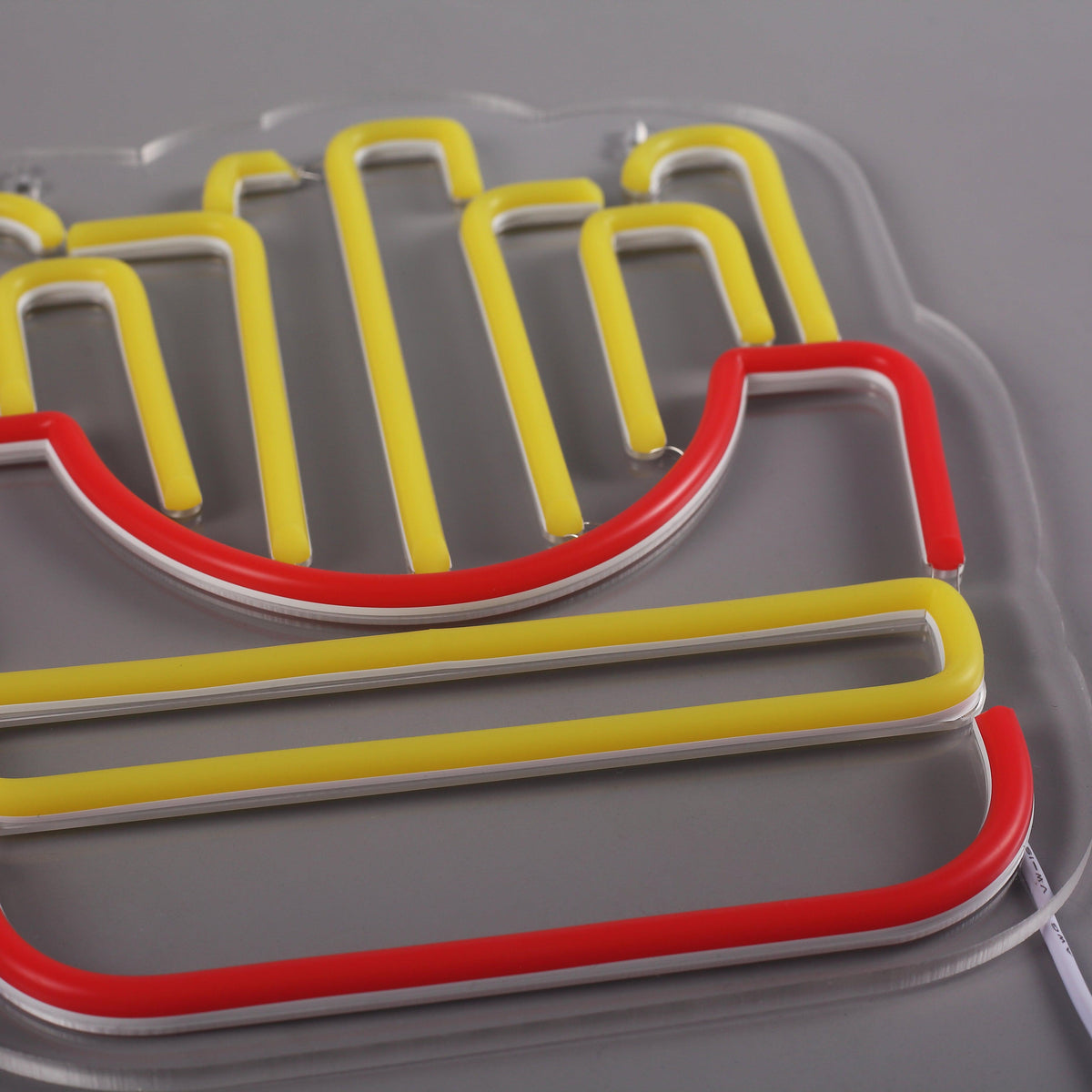 French Fries Neon Vägglampa-Lampconcept.se