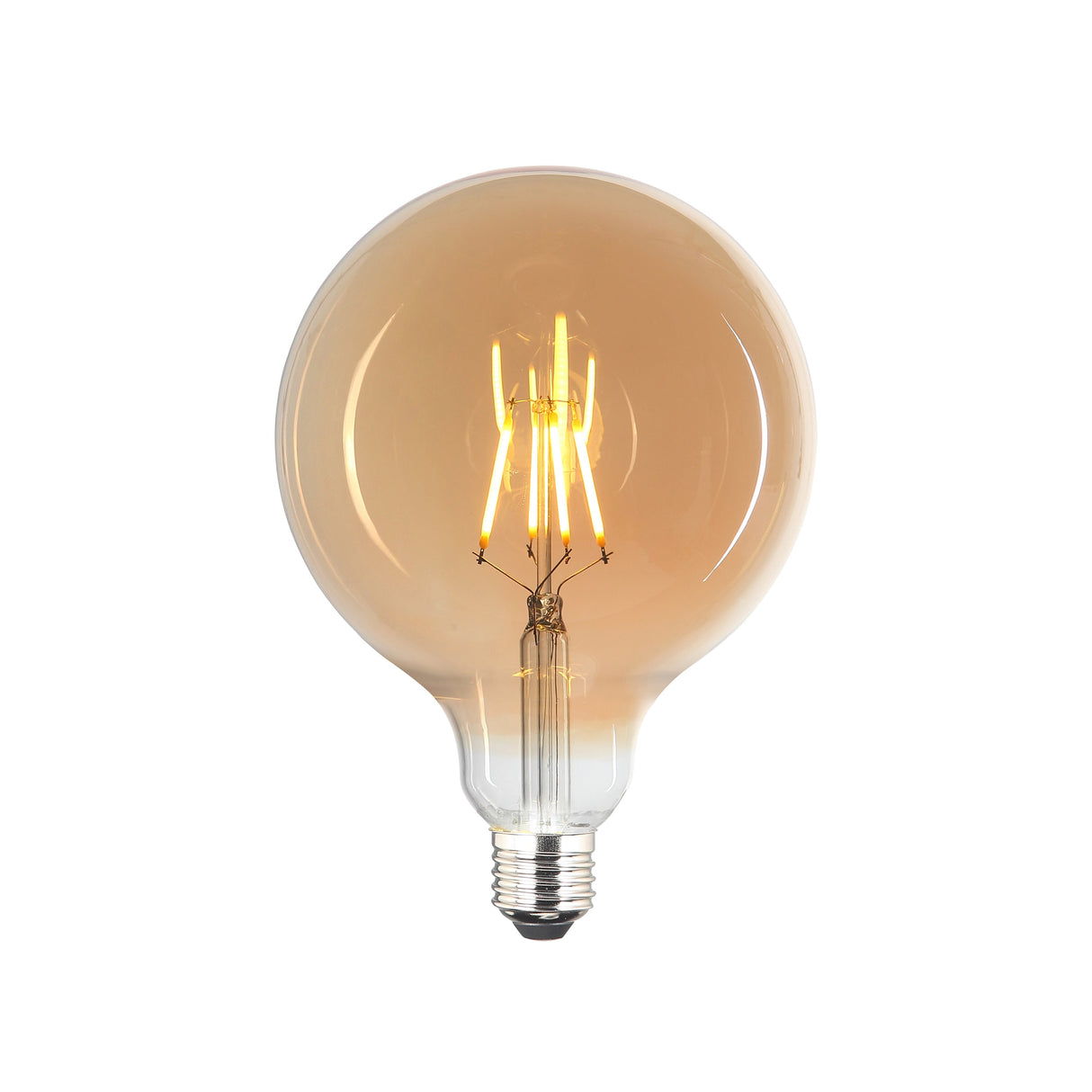 LED E27 4W 2200K G125 Dimbar Amber-Lampconcept.se