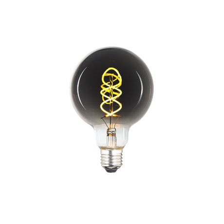 LED E27 4W G95 Spiral Dimbar Smoke-Lampconcept.se