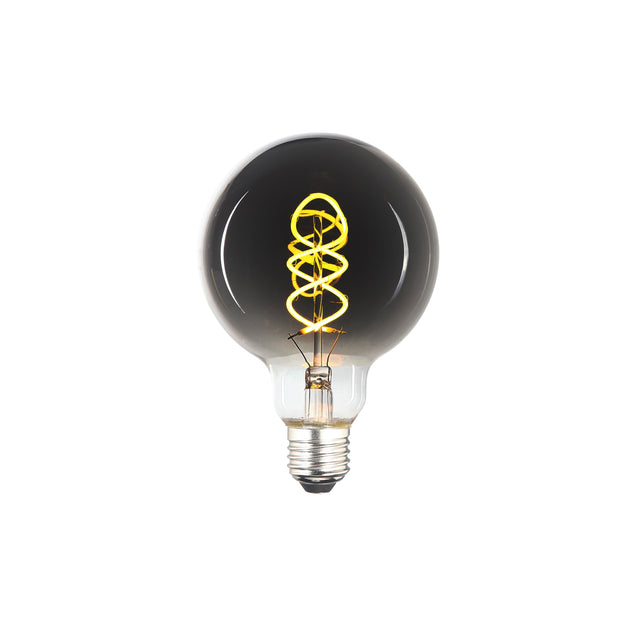 LED E27 4W G95 Spiral Dimbar Smoke-Lampconcept.se