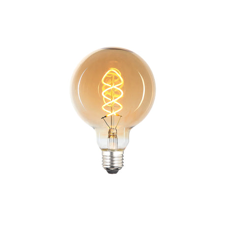 LED 4W G95 Spiral Amber Dimbar (E27)-Lampconcept.se