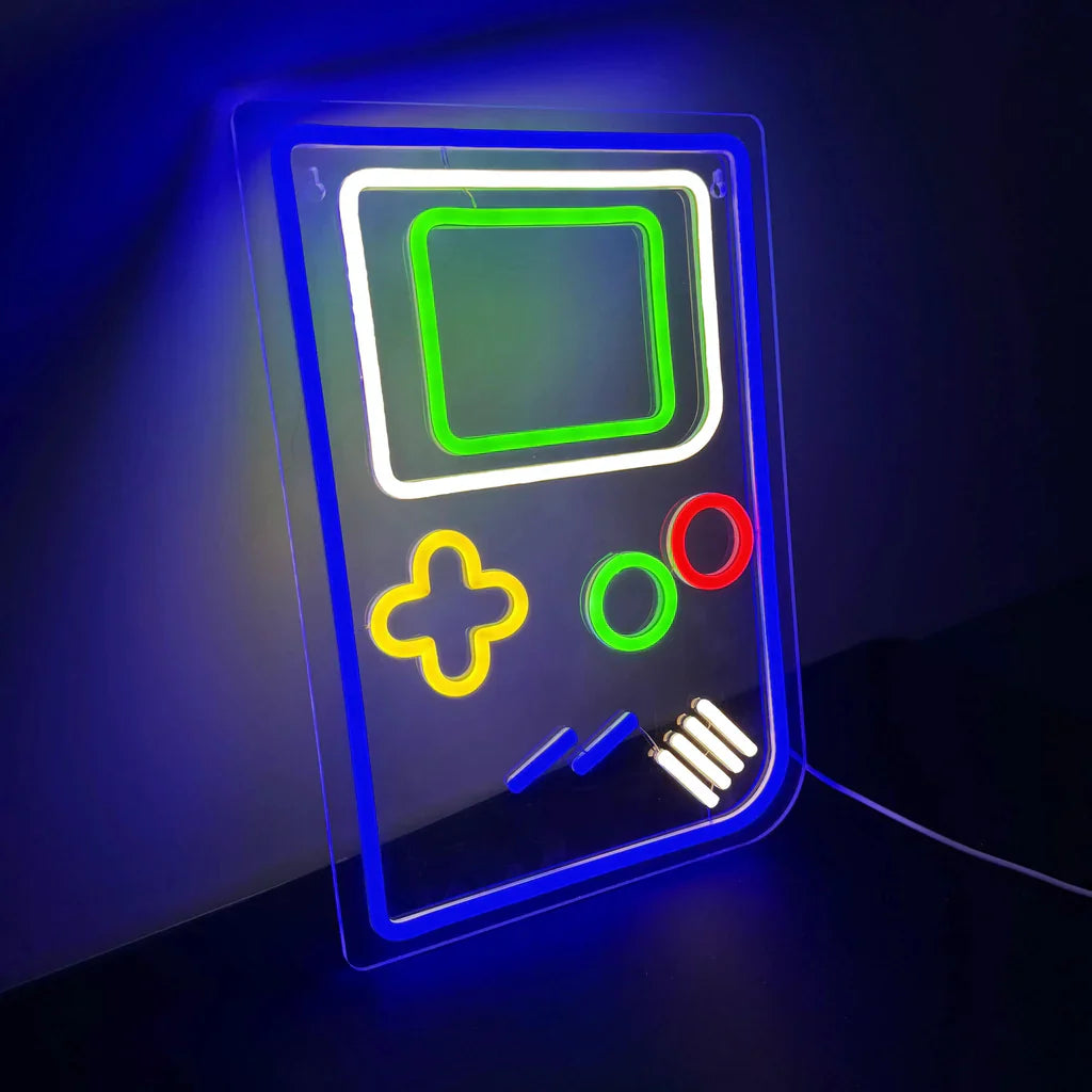 Gameboy Neon Wandlamp