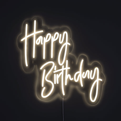 Happy Birthday Neon Vägglampa-Lampconcept.se