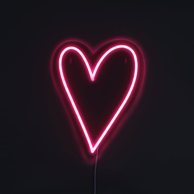 Heart Neon Vägglampa-Lampconcept.se