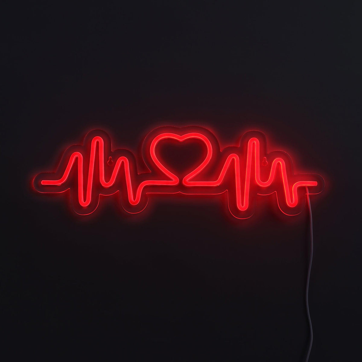 Heartbeat Neon Vägglampa Röd-Lampconcept.se