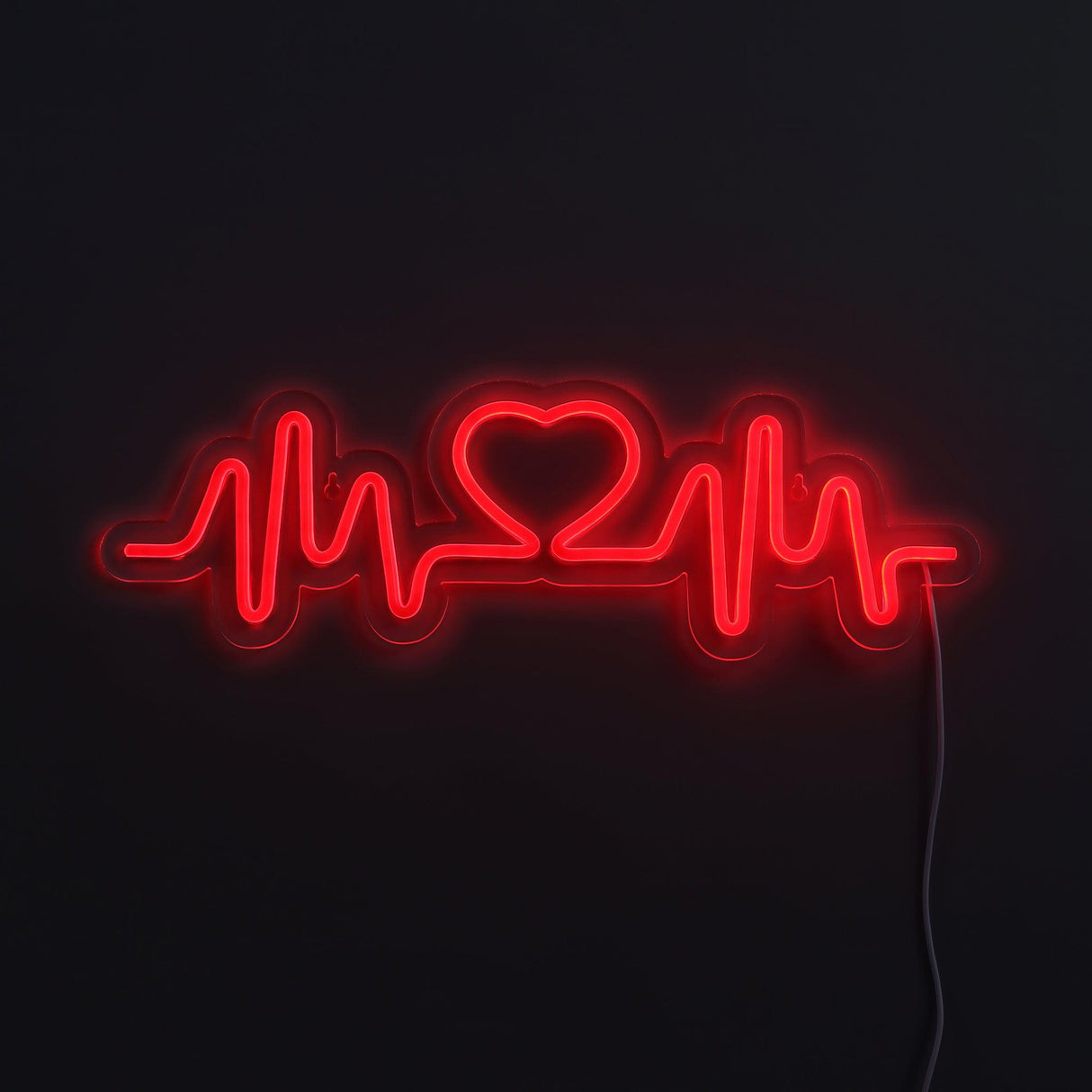 Heartbeat Neon Vägglampa Röd-Lampconcept.se