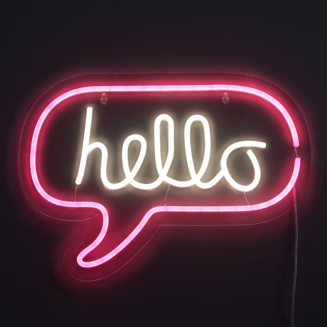 Hello Neon Vägglampa-Lampconcept.se