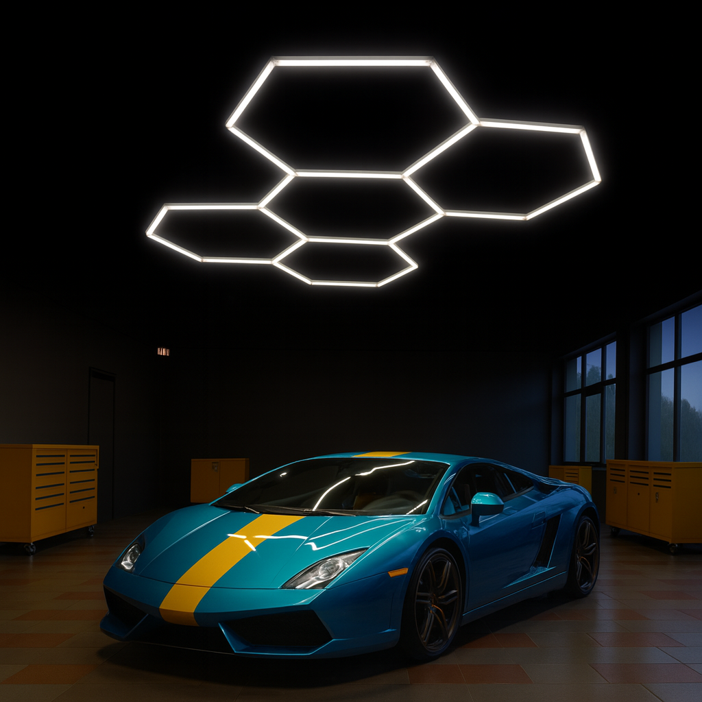 Hexagon Garage LED 5-Set 6500K