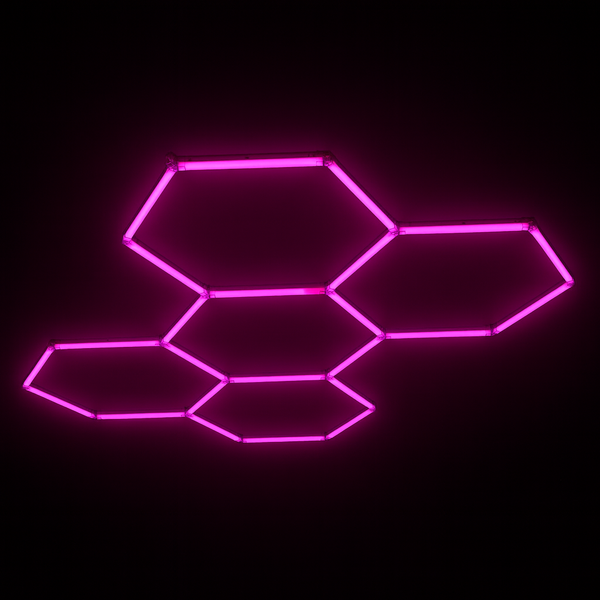 Hexagon Garage LED 5-Set 6500K RGB