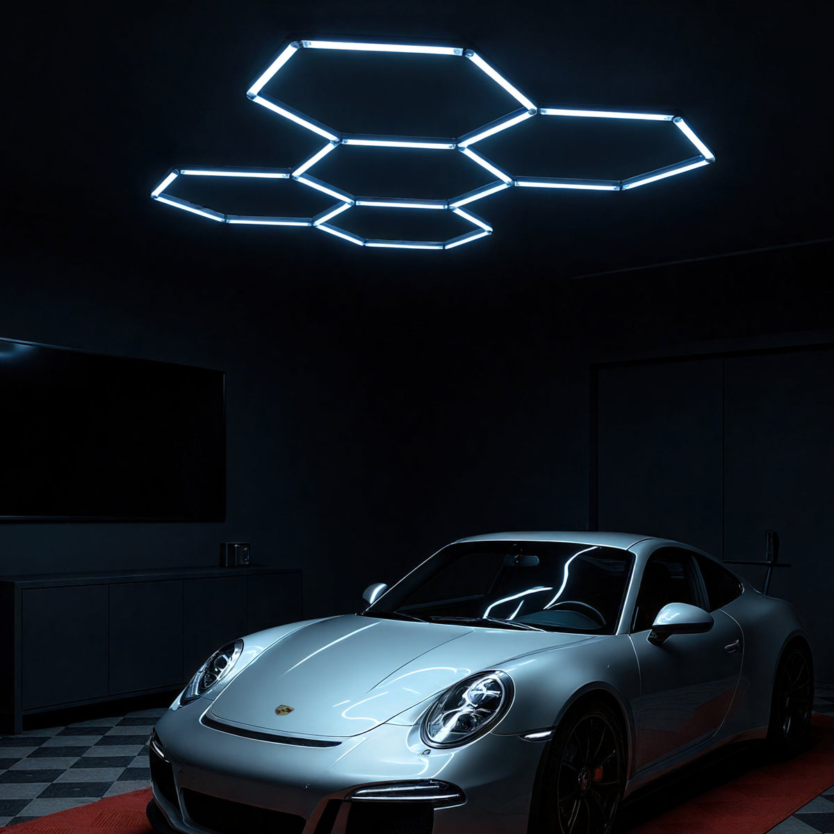 Hexagon Garage LED 5-Set 6500K RGB