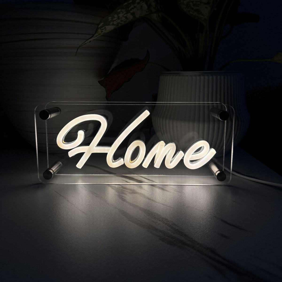Home LED Neon Box Tafellamp