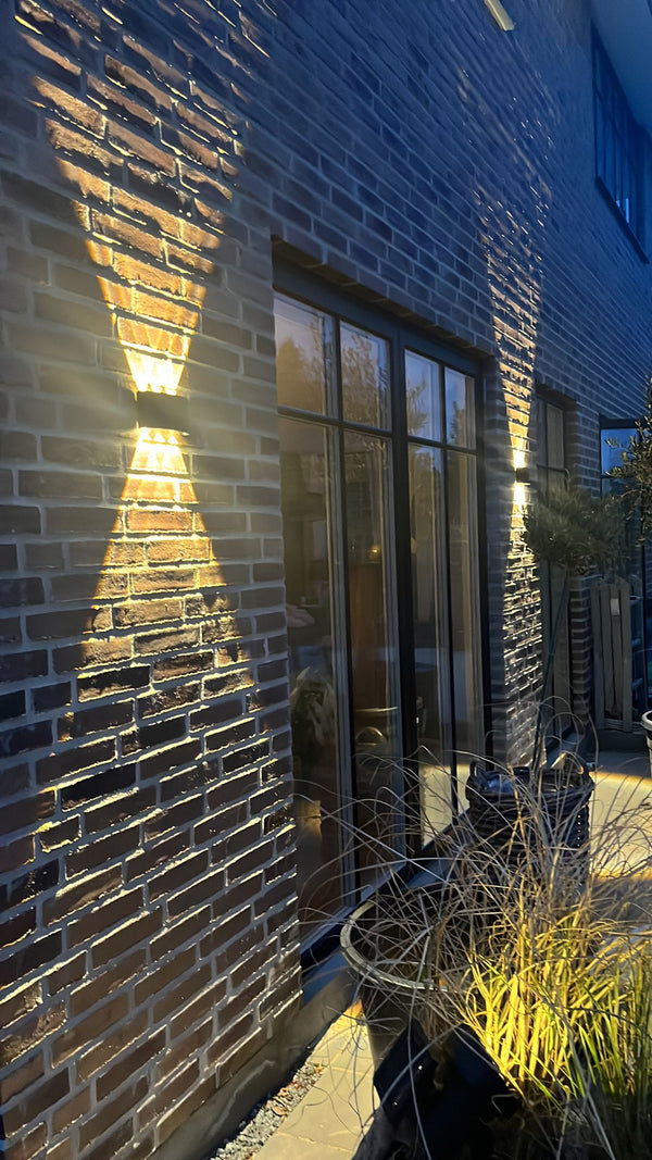 Ortelo 6W 17cm Vägglampa Utomhus Vit-Lampconcept.se