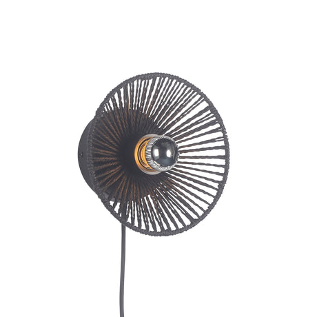 Wave Vägglampa Ø20 Sort-Lampconcept.se