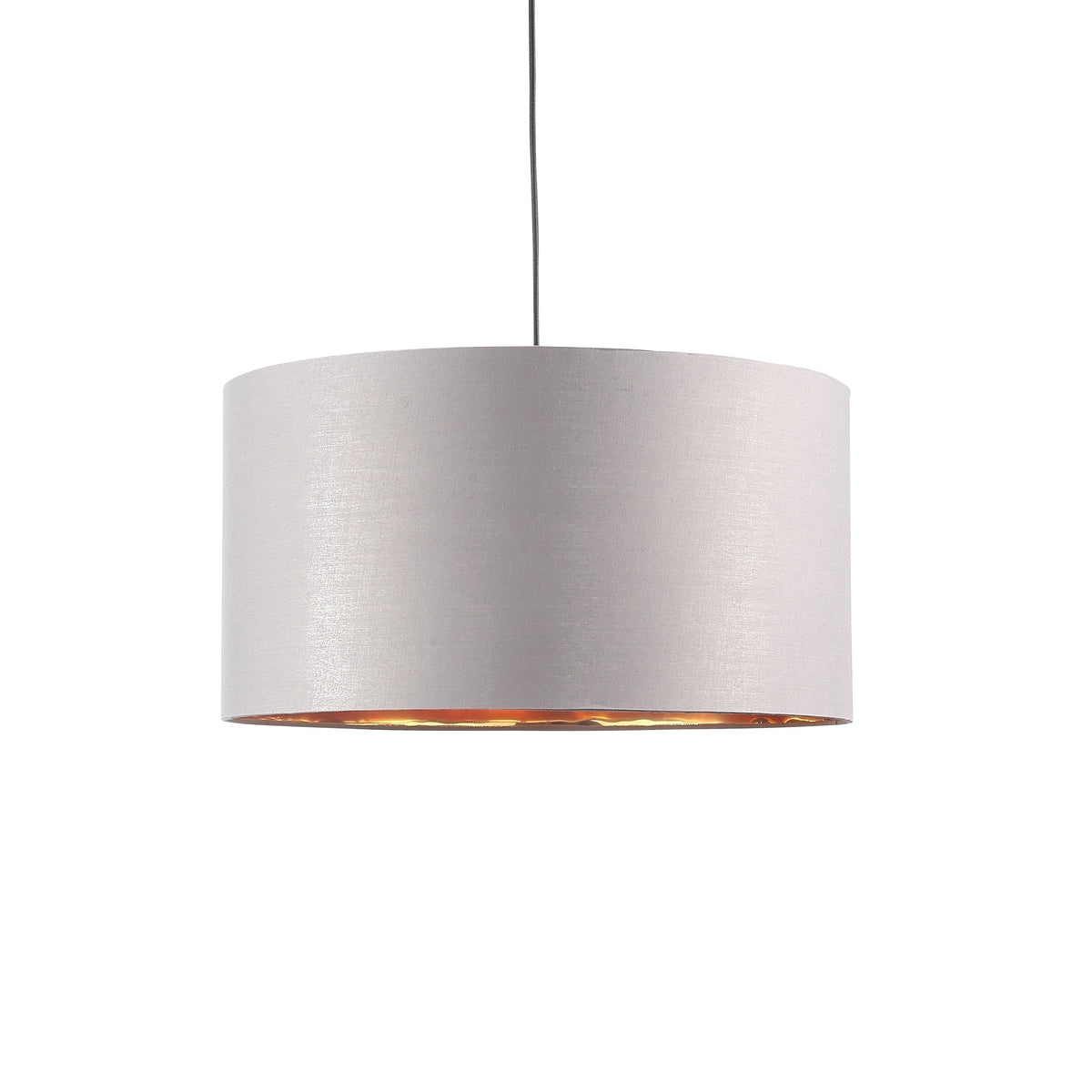 Drum Hanglamp Ø50 Grijs/Messing