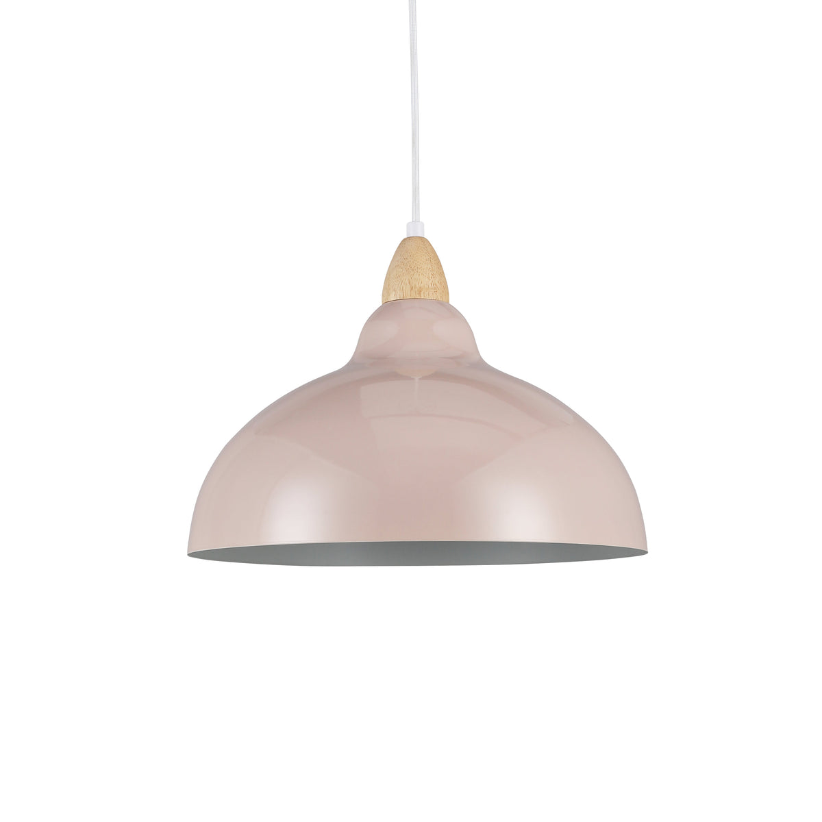 Oak Hanglamp Ø35 Glossy Beige Pink