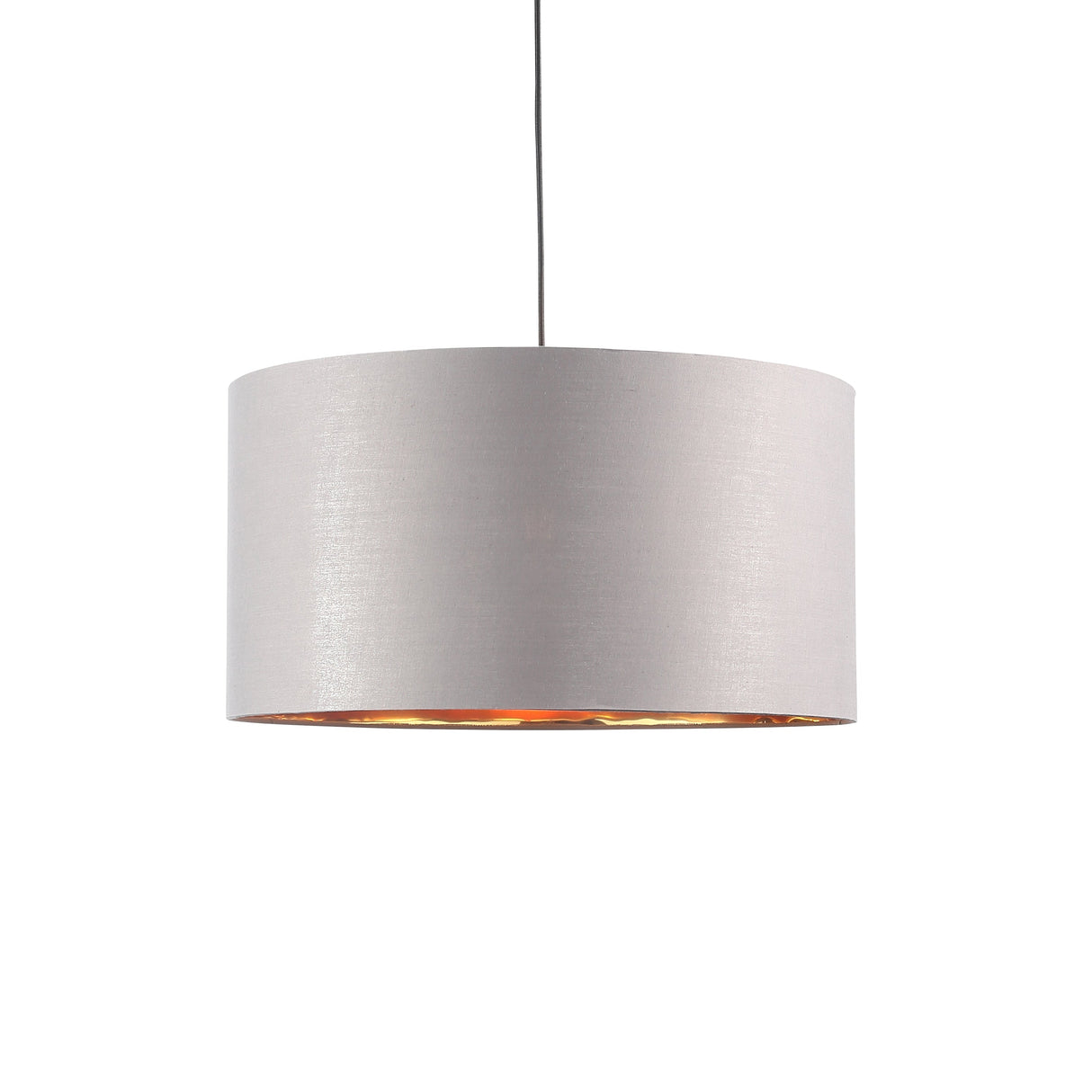 Drum Hanglamp Ø50 Grijs/Messing