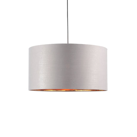 Drum Hanglamp Ø50 Grijs/Messing