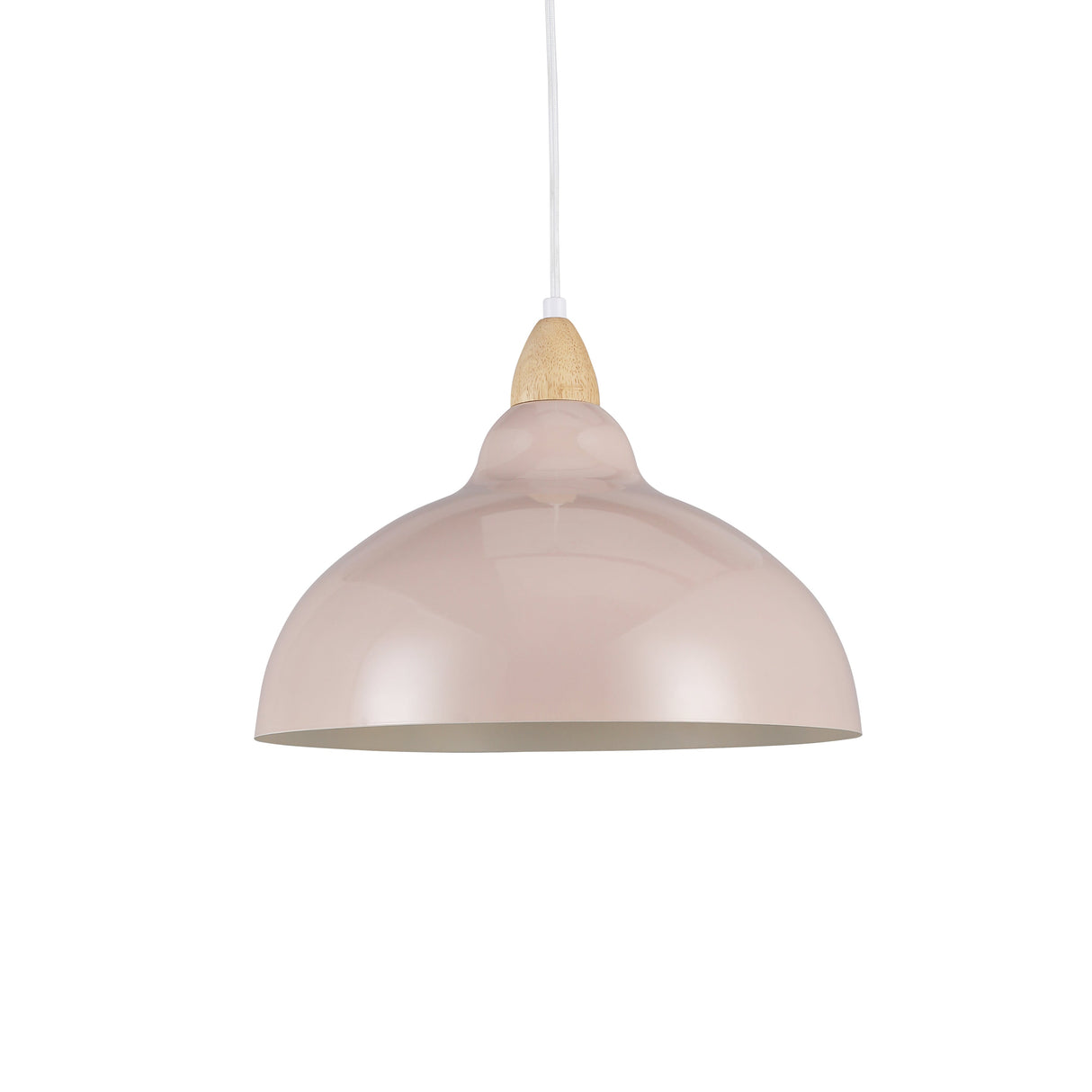 Oak Hanglamp Ø35 Glossy Beige Pink
