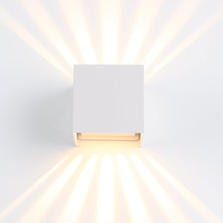 Sunset IP54 6W Buiten Wandlamp Wit