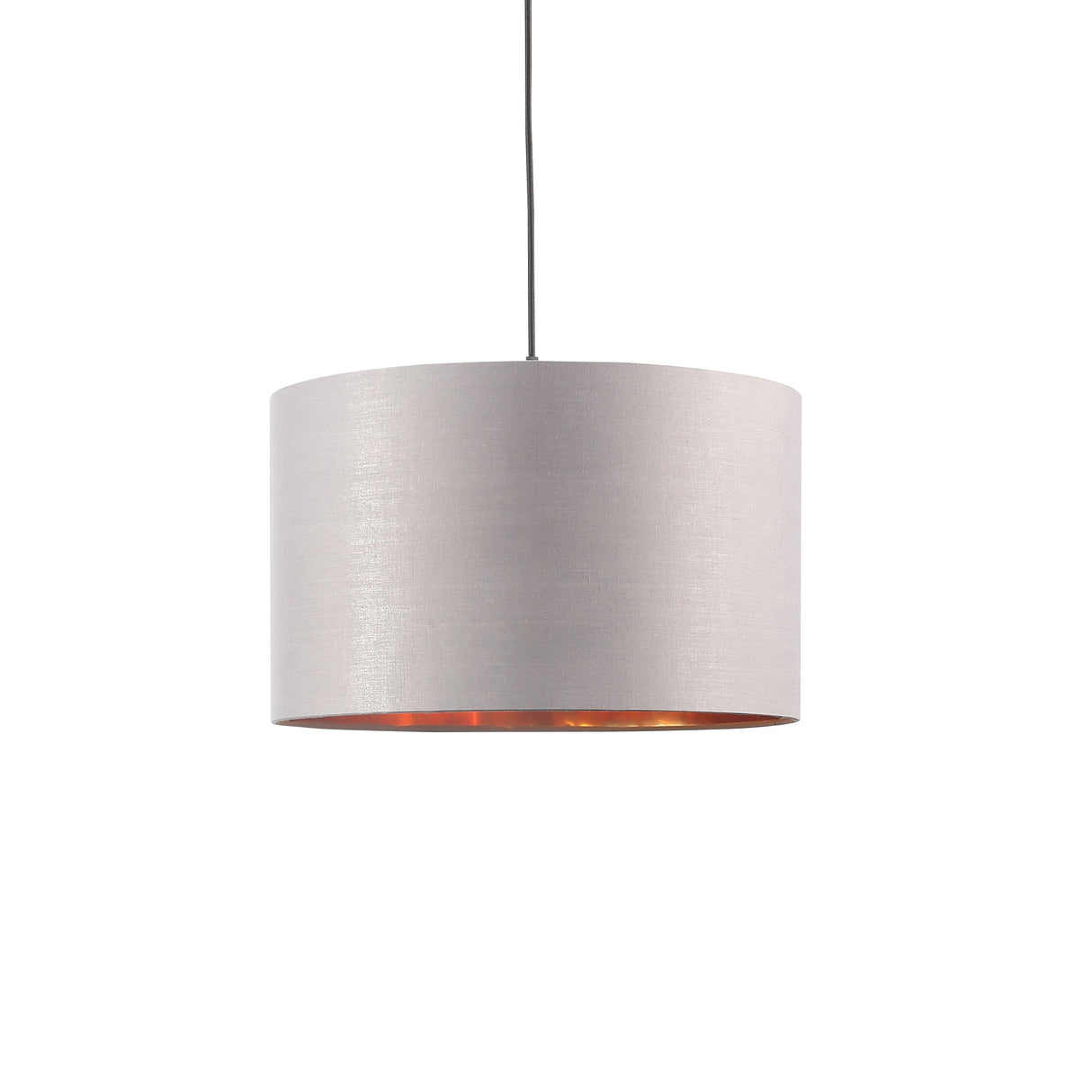 Drum Hanglamp Ø40 Grijs/Messing