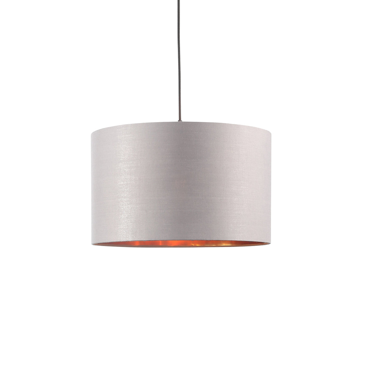 Drum Hanglamp Ø40 Grijs/Messing