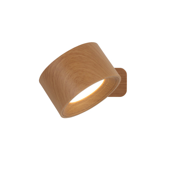 Ticky Magnetische Wandlamp Houtlook