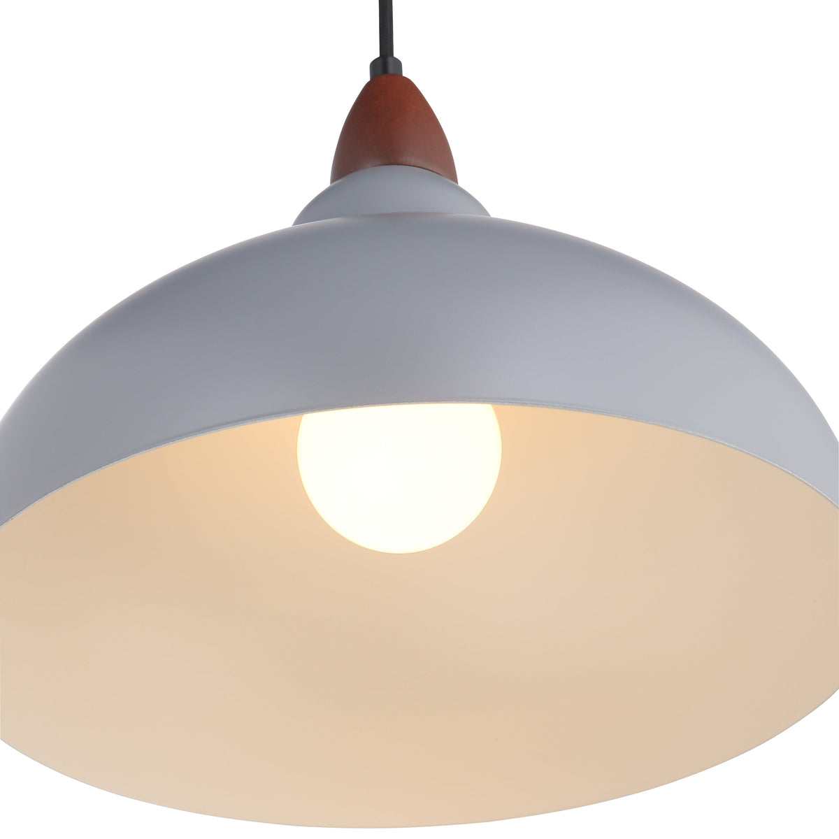 Oak Taklampa Ø35 Grå-Lampconcept.se