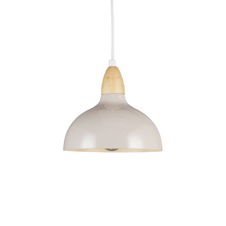 Oak Hanglamp Ø19 Glossy Dove