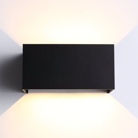Wide IP54  12W Buiten Wandlamp Zwart
