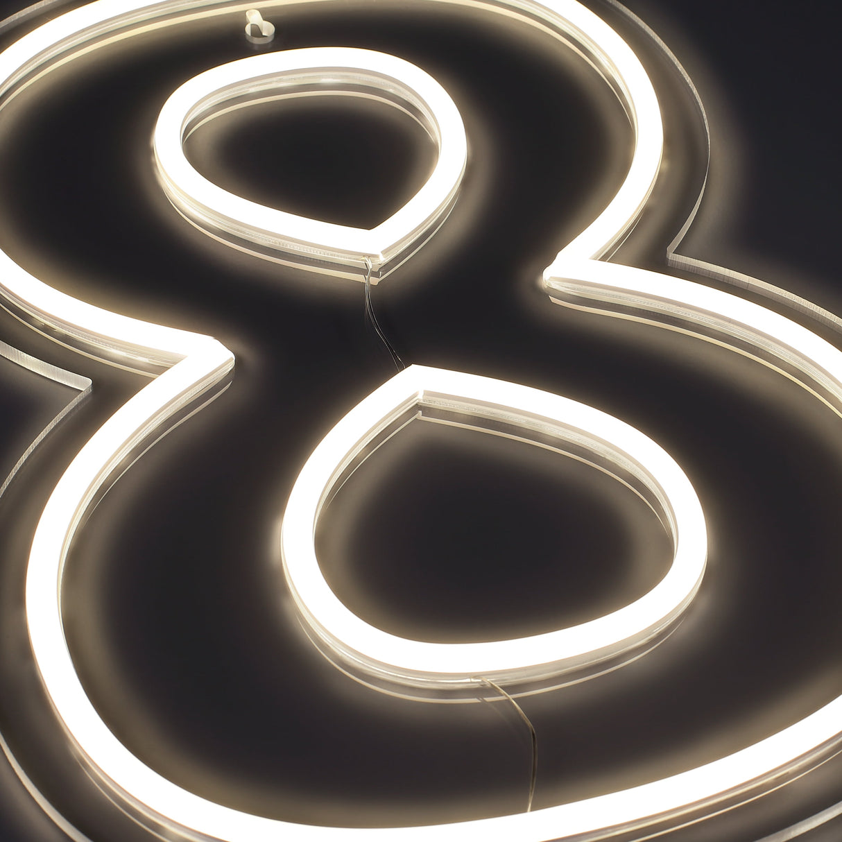 Cijfer 8 Neon Wandlamp
