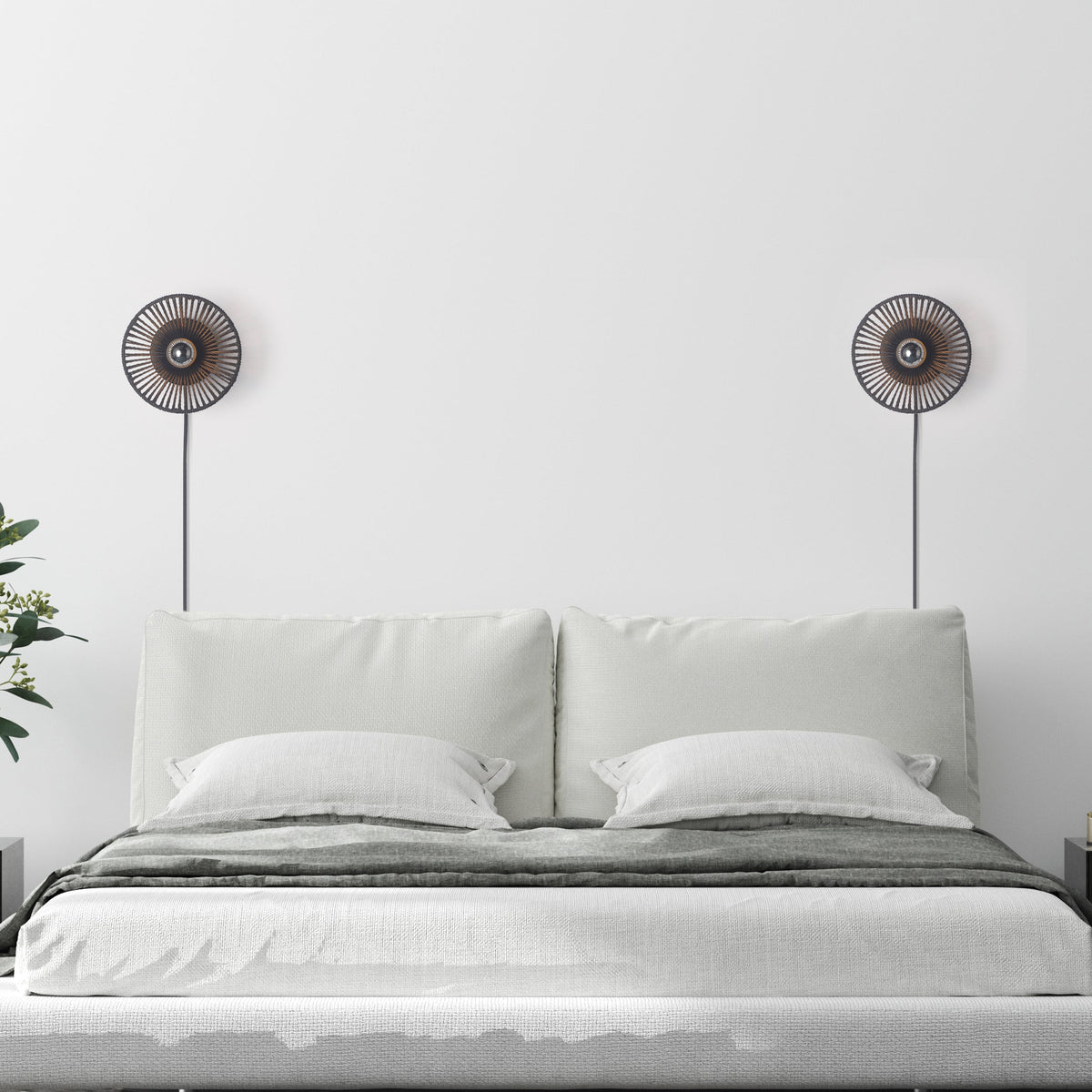 Wave Vägglampa Ø20 Sort-Lampconcept.se